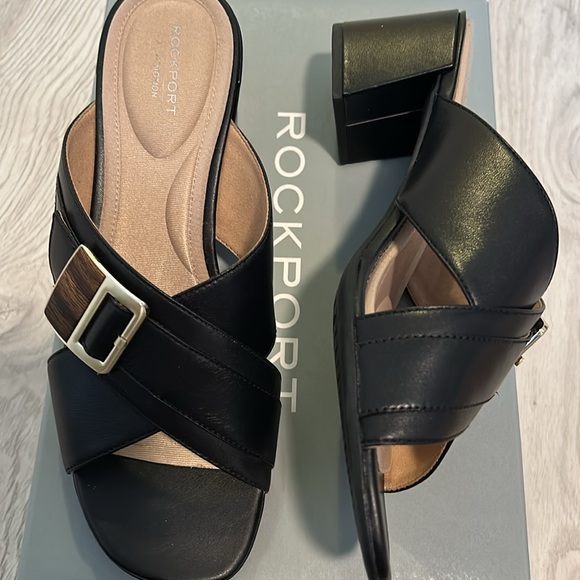 Rockport TM Alaina B Slide. Black Size 9 - Picture 7 of 9